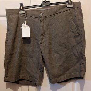 Porter & Ash Luxury Essentials Linen Blend Shorts Size 38 New* See Pix
